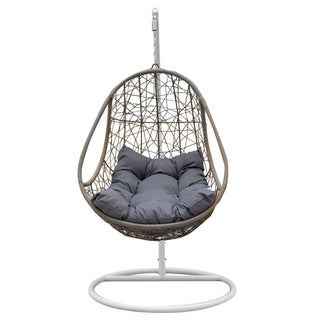 Arcadia Furniture Rocking Egg Chair - Oatmeal and Grey-1833647288745070595