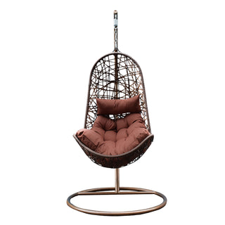 Arcadia Furniture Egg Chair - Brown and Coffee-1833647289021894662