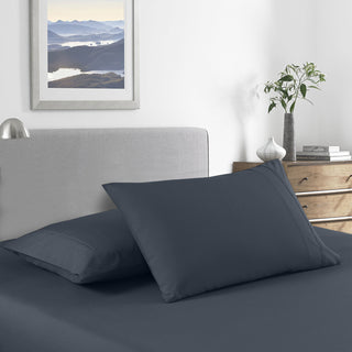 Royal Comfort Bamboo Cooling 2000TC Sheet Set - Single - Charcoal-1833647280792670209