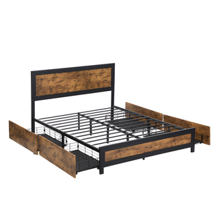 Levede Metal Bed Frame Double Mattress-1843791439604092928