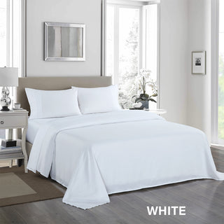 Royal Comfort 1200TC Ultrasoft 4 Piece Sheet Set - Queen - White-1833647262018965509