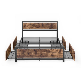 Levede Queen Bed Frame Industrial Mattress-1848848589074337793