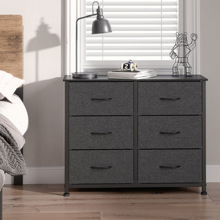 Levede Storage Cabinet Tower Chest Dark Grey-1831592667012796423