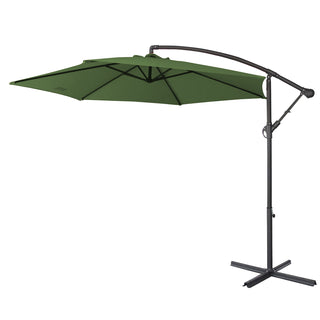 Milano Outdoor - Outdoor 3 Meter Hanging and Folding Umbrella - Green-1833647288329834501