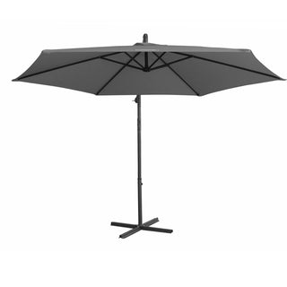 Milano Outdoor - Outdoor 3 Meter Hanging and Folding Umbrella - Charcoal-1833647288468246531