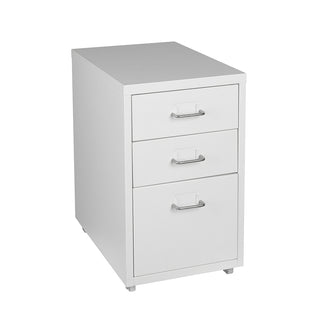 Levede 3 Drawer Office Drawers Cabinet White-1831592710352539649