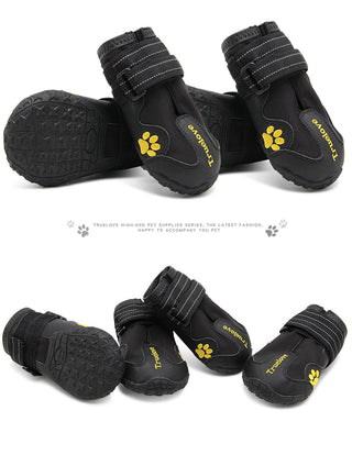 True Love Outdoor Adventure Dog Shoes - Black, Size 4-1831155655902367746