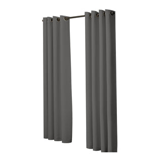 2x Blockout Curtains Panels 3 Layers Charcoal CD1003-132X213-GR-1831592972865638401