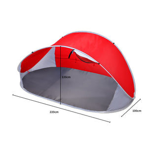 Mountview Pop Up Tent Camping Beach Red-1829372422516772866