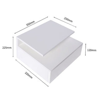 Levede 2x Bedside Tables Side Table White-1831592663078539266