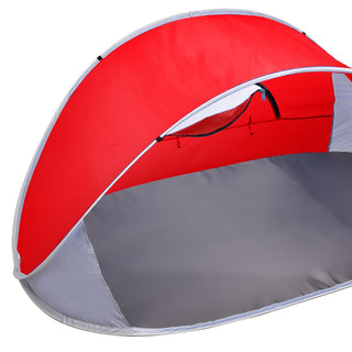 Mountview Pop Up Tent Camping Beach Red-1829372422516772869