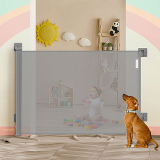 BoPeep Retractable Baby Safety Gates 300cm Grey 300 cm-1831592729969299462