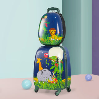 BoPeep 16''13'' 2PCS Kids Luggage Set Jungle-1848848537681530886