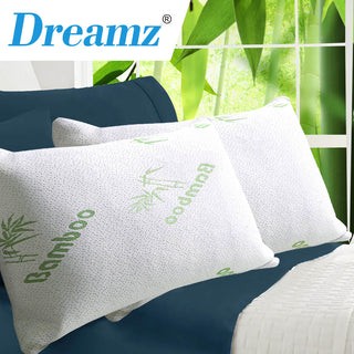 DreamZ 2x Memory Foam Pillow Bamboo-1831592919270821894