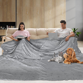 DreamZ 3x3M Large Oversized Blanket Grey Star-1831592846491258886