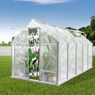 Lambu Greenhouse Aluminium Walk In Green-1831592470841004038