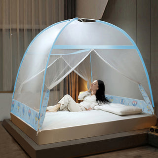 Dreamz Mosquito Bed Nets Foldable Canopy Queen-1848848552885882886