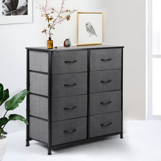 Levede Storage Cabinet Tower Chest Dark Grey-1831592624797126662