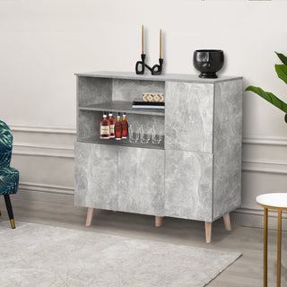 Levede Buffet Sideboard Storage Cabinet Grey-1831592559831552006