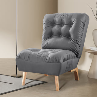 Levede Accent Chair Sofa Recliner Adjustable Grey-1831592517519413254