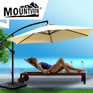 Mountview 3M Outdoor Umbrella Cantilever Grey-1843791319483420678