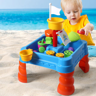 21pc Kids Sand Water Activity Play Table-1829372376136159238