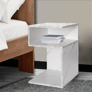 Levede 1xBedside Tables Drawers Side White-1831592903512821766