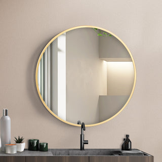 Yezi Bathroom Wall Mirror Round Large 60cm-1831592573957967878