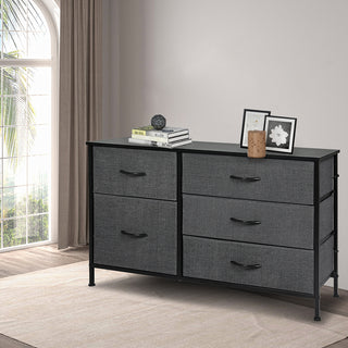 Levede Storage Cabinet Tower Chest Dark Grey-1831592667423838215