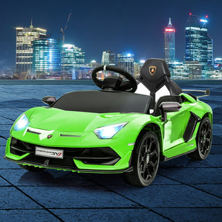 Kids Ride On Car Lamborghini SVJ Licensed Green-1831592502587691014