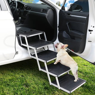 PaWz 5 Steps Dog Ramp Adjustable Height Black-1843791342648561670