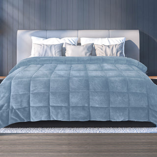 DreamZ Quilt Doona Comforter Blanket Blue King-1848848529452306438