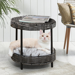 PaWz Rattan Pet Bed Elevated Raised-1831592715771580422