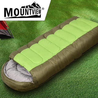 Mountview Sleeping Bag Outdoor Camping Green-1829372307643174918