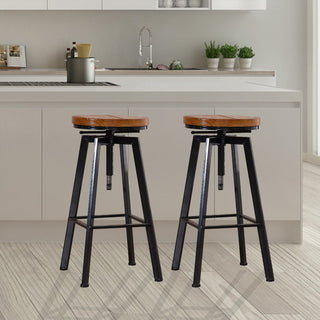 Levede 2x Bar Stools Industrial Kitchen-1848848590248742919