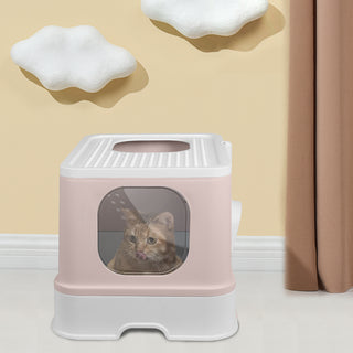 PaWz Cat Litter Box Fully Enclosed Kitty Coffee-1831593107884478471