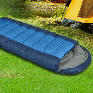 Mountview Sleeping Bag Outdoor Camping Blue-1829372307483791367