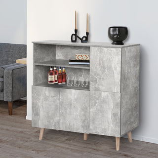 Levede Buffet Sideboard Storage Cabinet Grey-1831592559831552007