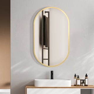 Yezi Wall Mirror Bathroom Decor Vanity Gold-1848848562956406791