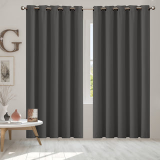 2x Blockout Curtains Panels 3 Layers Charcoal-1848848594669539334