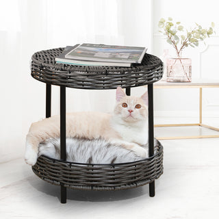 PaWz Rattan Pet Bed Elevated Raised-1831592715771580423