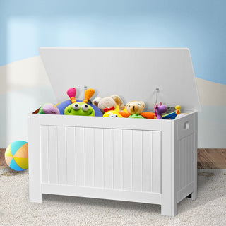 Levede Kids Toy Box Storage Chest Cabinet White-1831592691268456455