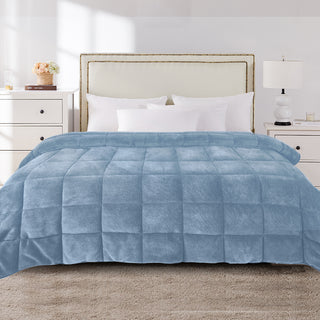 DreamZ Quilt Doona Comforter Blanket Blue King-1848848529452306439