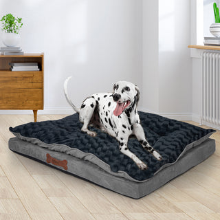 Dog Calming Bed Warm Soft Plush Comfy L Grey Large-1843791335098814471