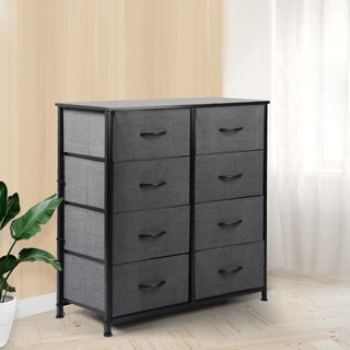 Levede Storage Cabinet Tower Chest Dark Grey-1831592624797126663