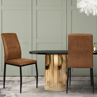 Levede 2x Dining Chairs Leathaire Kitchen-1831592656053080071