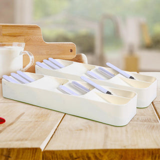 2x Cutlery Organiser Drying Tray Kitchen-1848848541259272198