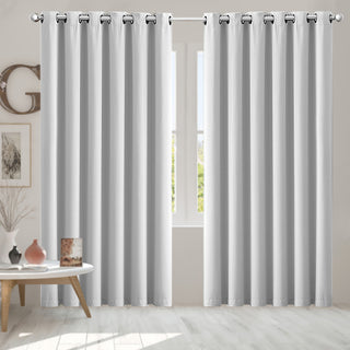 2x Blockout Curtains Panels 3 Layers Grey-1843791447480995846