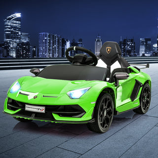 Kids Ride On Car Lamborghini SVJ Licensed Green-1831592502587691015