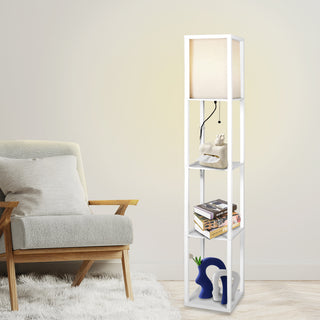 EMITTO Floor Lamp Storage Shelf LED White-1848848551321407495